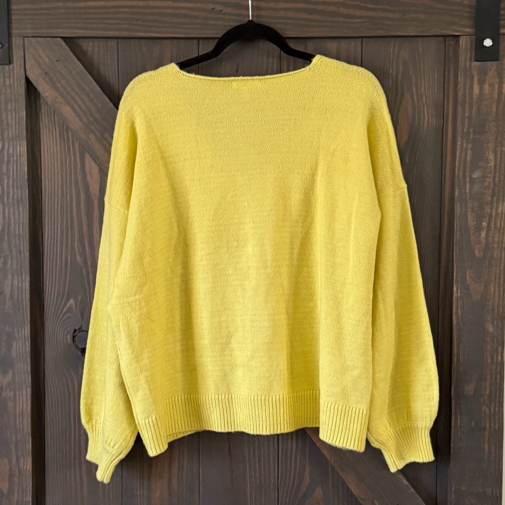 Maurices Women’s Sunny‎ Yellow V-Neck Sweater Long Sleeve Size XXL NEW/NWT - Picture 2 of 6